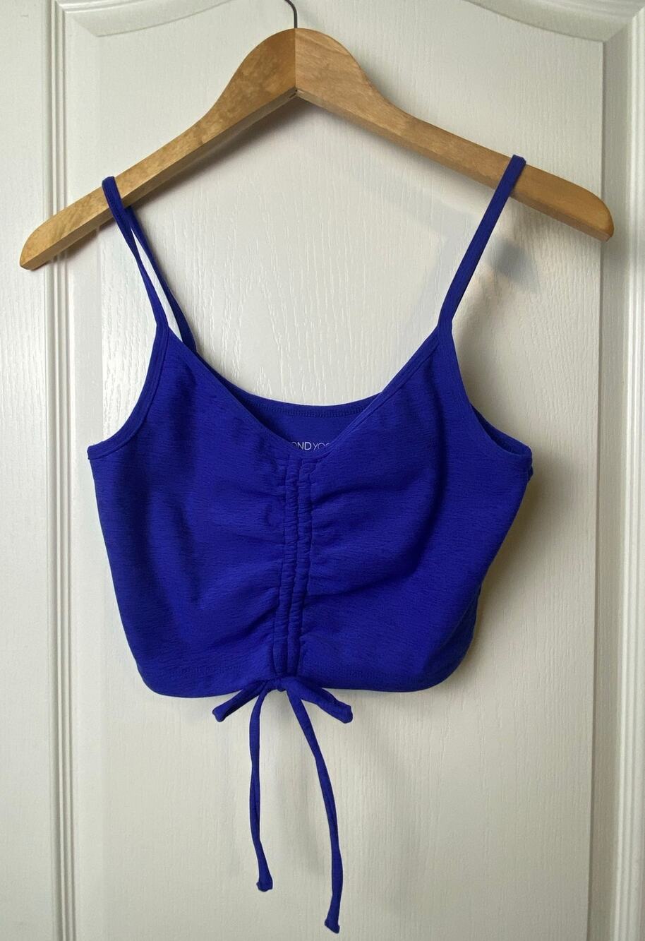 Beyond Yoga Indigo Space Dye Cinched Drawstring Sports Bra Women's Small